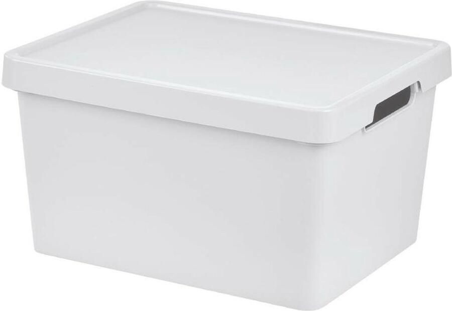 Tontarelli Opbergbak met Deksel Maya Wit 16 2 L 36 x 28 x 20 cm