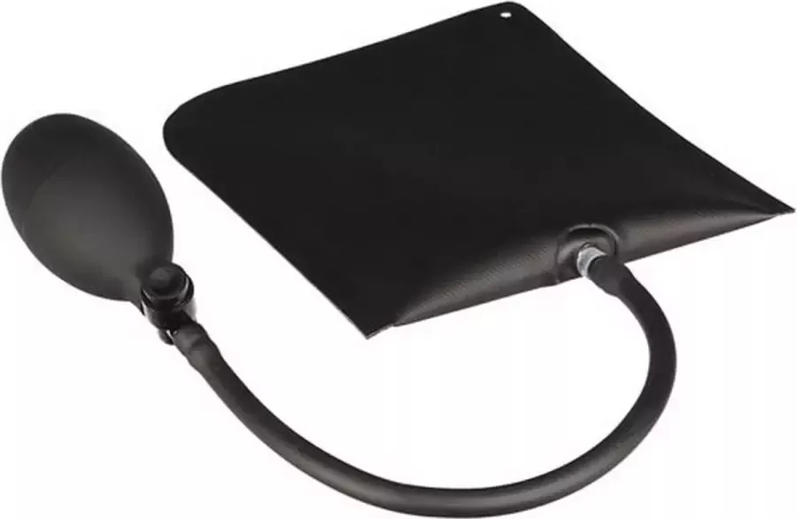 Toolland montagekussen met pomp 150 kg 17 cm PVC zwart 2 stuks