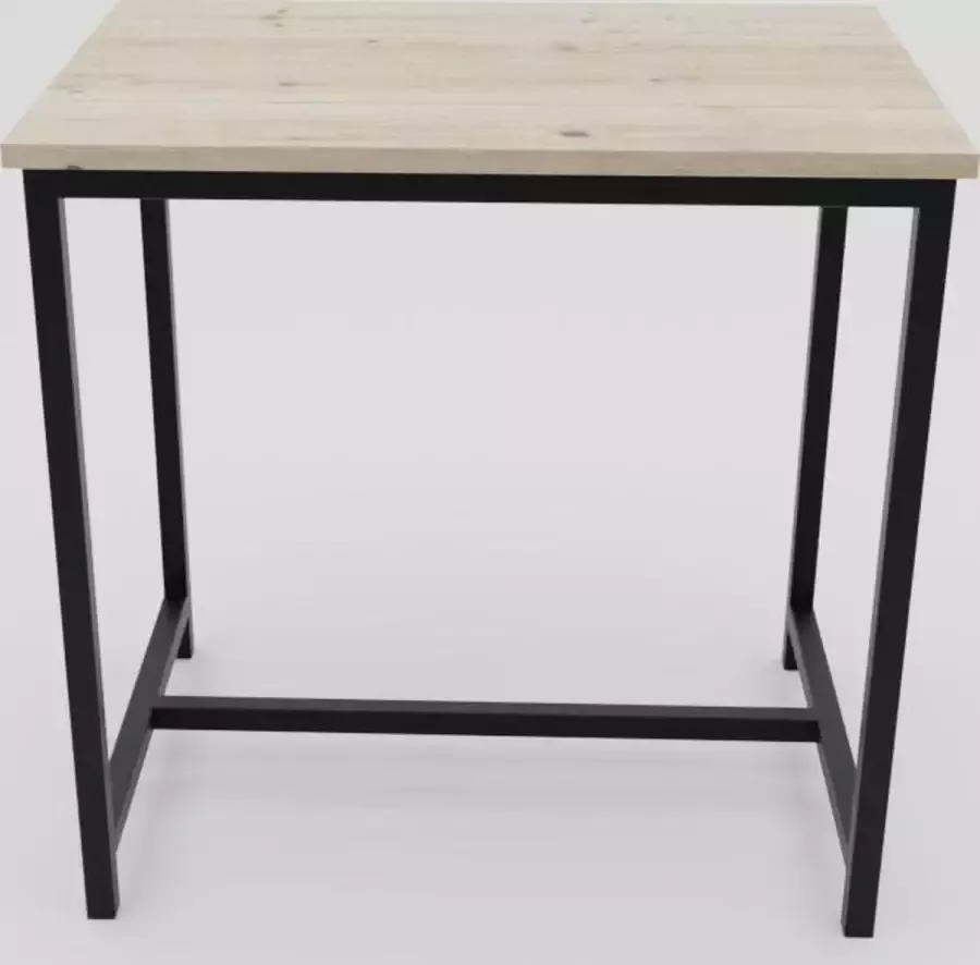 Toon Interieur Bartafel Alabama |90x80x110cm (LxBxH)| tafel hout en metaal eettafel industriële bar tafel industrieel wonen robuust maatwerk mogelijk 100% stabiel