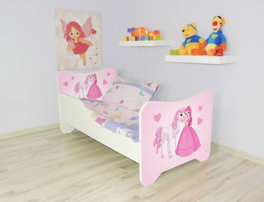Top Beds Happy Peuterbed 70x140 cm Prinses En Paard inclusief matras