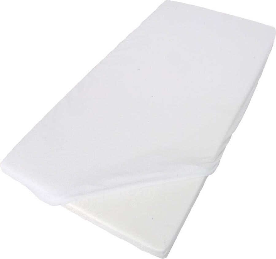 Top Beds Hoeslaken Badstof Wit 80x160cm