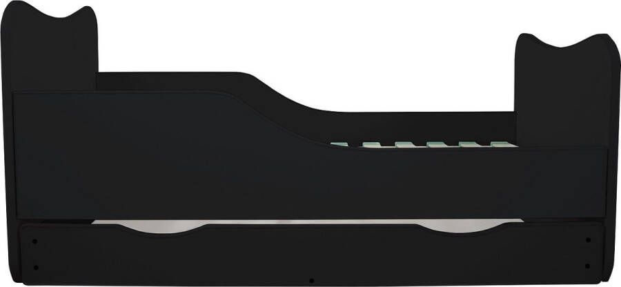 Top Beds Kleuterbed Happy 80x160 Black (Incl. Matras)