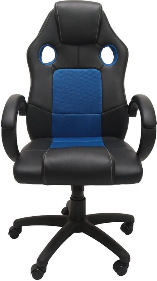 TOP E SHOP Topeshop FOTEL ENZO NIEB-CZAR bureau- en computerstoel Gecapitonneerde zitting Gecapitonneerde rugleuning