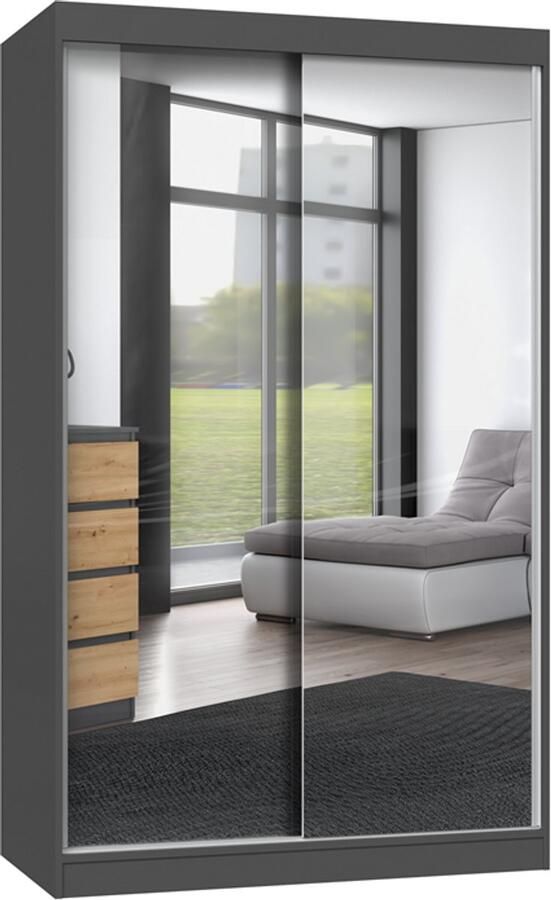 TOP E SHOP Iga 120A ANTRACIET ARTISAN kledingkast