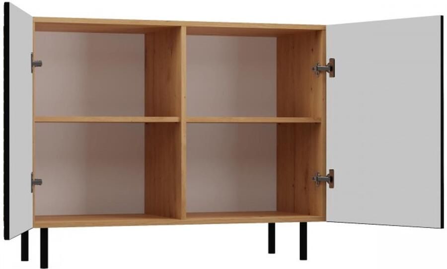 TOP E SHOP KAMA 2D SLIM ladenkast ARTISAN ZWART