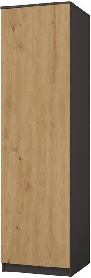 TOP E SHOP Kledingkast Malwa SD-50 ANTRACIET ARTISAN