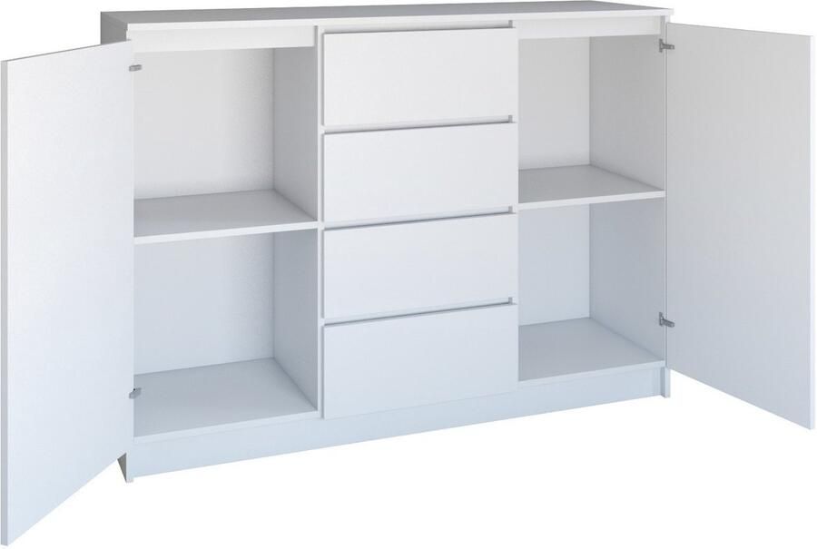 TOP E SHOP Malwa ladekast 2D4S 120 WIT