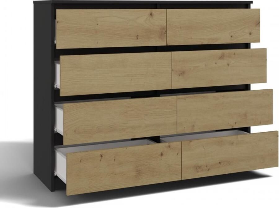 TOP E SHOP Malwa ladekast M8 140 ANTRACIET ARTISAN