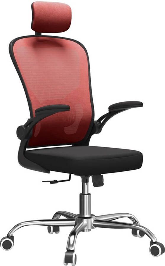 TOP E SHOP Topeshop FOTEL Dory CZERWONY Office Computer Chair Padded seat Mesh backrest