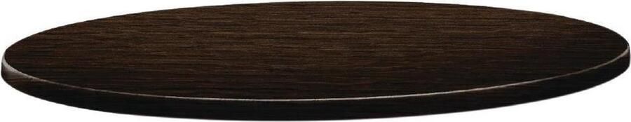 Topalit Classic Line Rond Tafelblad Wengé 70cm DR920