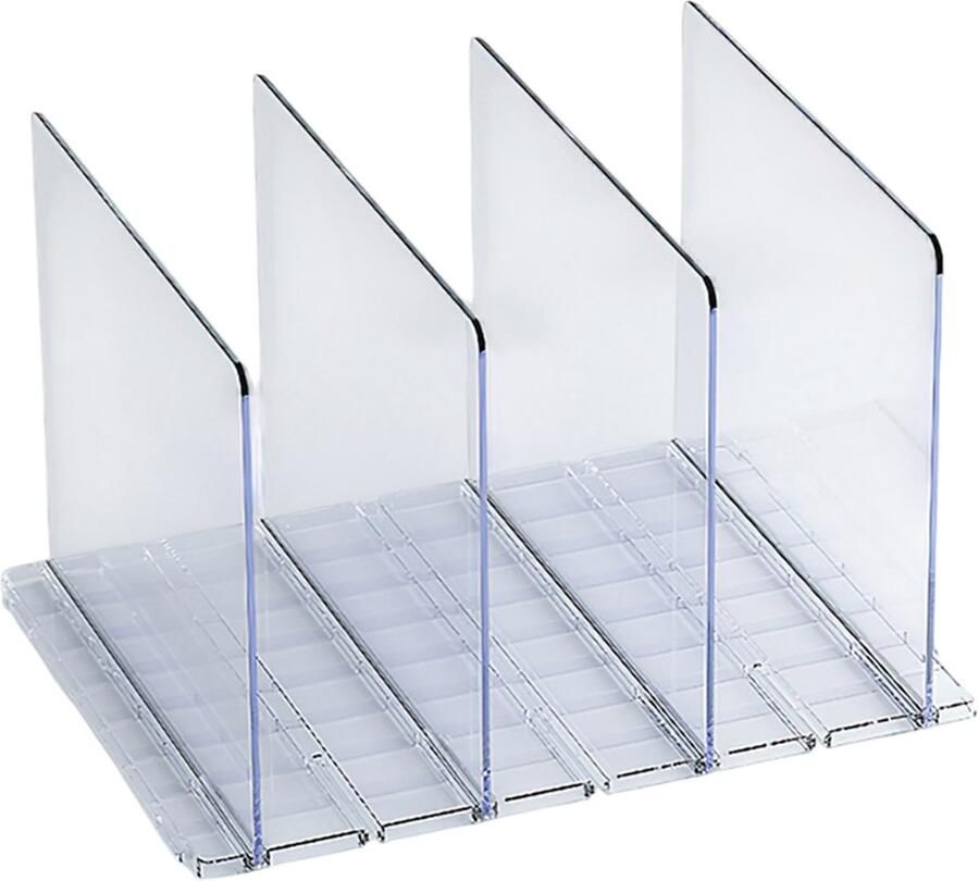 Topmelon Plankverdeler-kledingkastorganizer-Organizer voor Kleding-Kledingkast Divider -Garderobe met 4 Spacers Slaapkamer Keukenkasten-Transparante - Foto 2