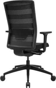 Topstar ergonomische bureaustoel Airwork. Stoel met zwart kleurige mesh rugleuning. Inclusief armleggers. Van Duitse makelij. Garantie 3 jaar op bewegende delen!!