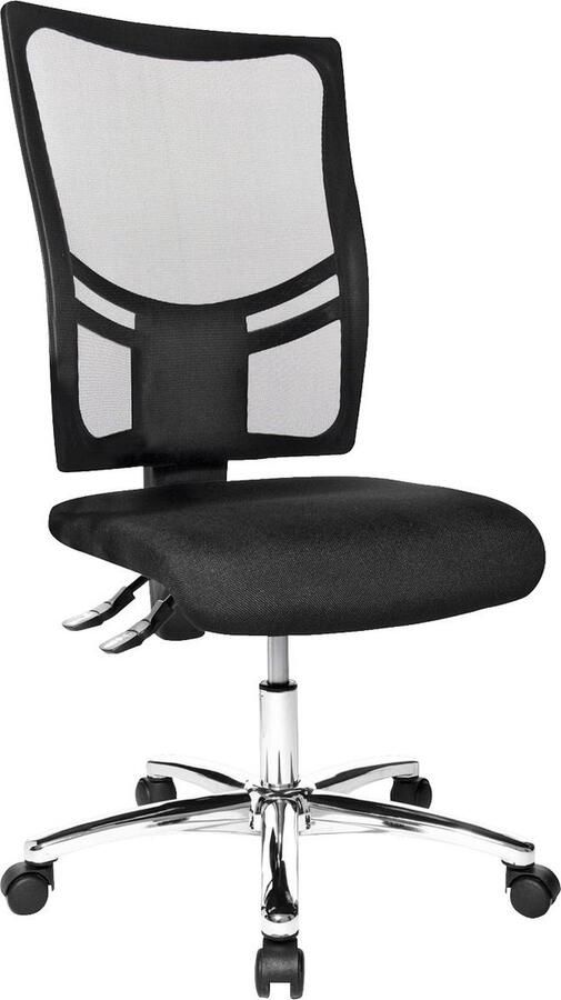 Topstar bureaustoel NETZ POINT 100 zonder armleuningen knierol ademende rugleuning