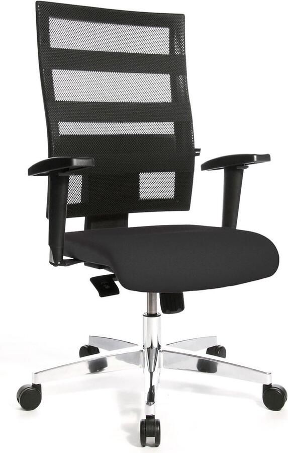 Topstar bureaustoel X-PANDER met armleuningen Gaasleuning met elastische rubberen banden