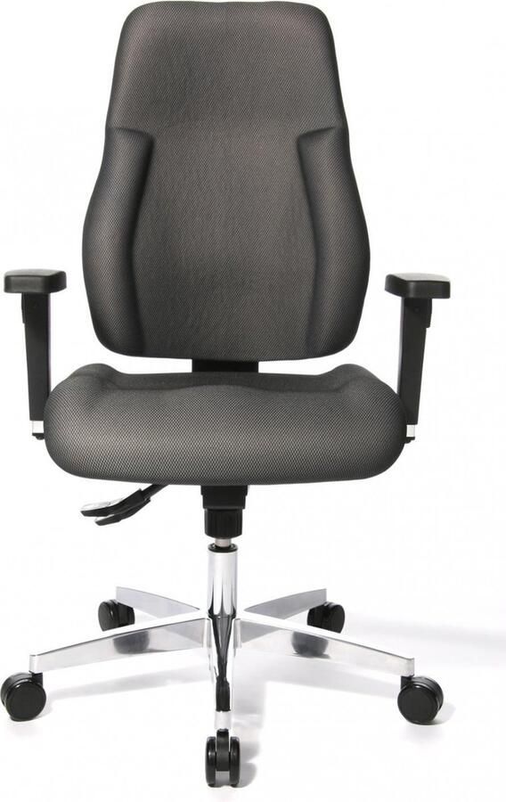 Topstar Point 91 Bureaustoel Ergonomische Bureaustoel Voor Volwassenen – Draaistoel met Armleuningen Grijs