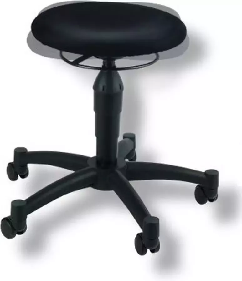 Topstar Werkkruk Verhoogde Bureaustoel Stof Zwart Balance 10