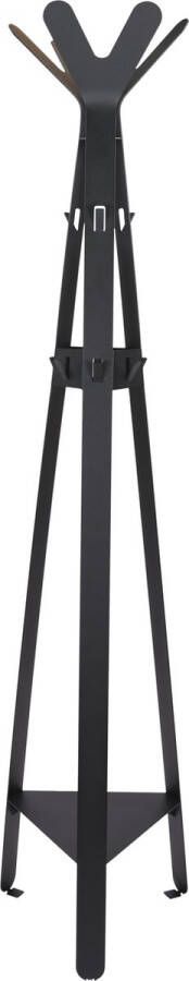Torna Design Leaf Kapstok vrijstaand Met 9 haken 45x45x160 cm Zwart Staal - Foto 1