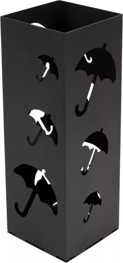 Torna Design Umbrella Paraplubak 18x18x50 cm Zwart Staal