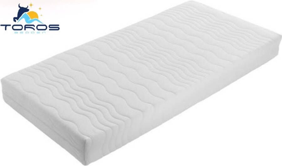 Toros Bedden 90x200 Topdek matras 15cm dik Koudschuim Afritsbaar en wasbaar Gratis Retour! Topper Topmatras