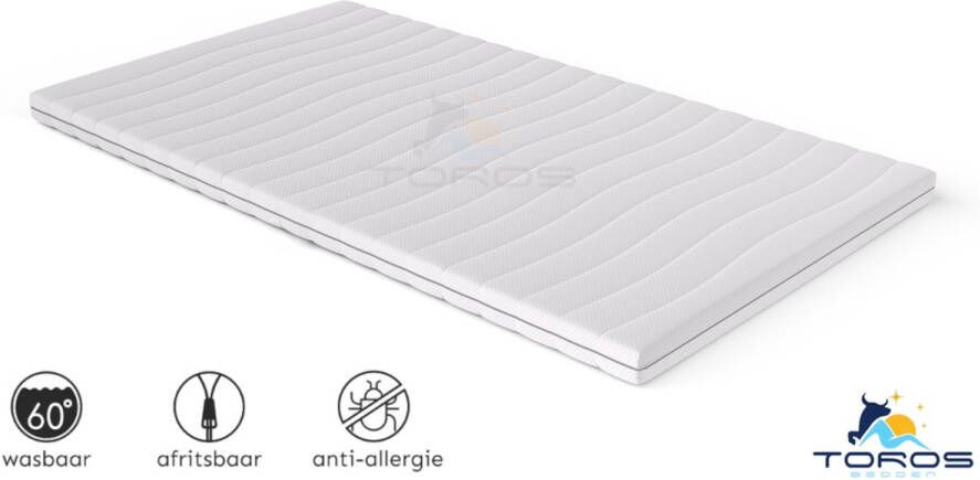 Toros Bedden Boxspring 120X200 topper Luxe bamboe Inclusief luxe h2 hr 9 CM koudschuim top dekmatras 120x200