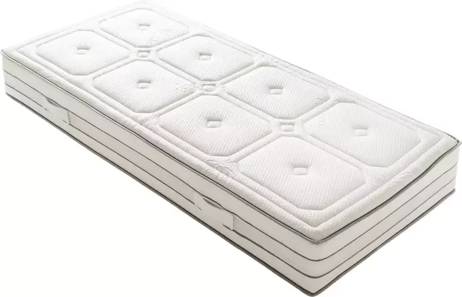 Toros Bedden Nasa Traagschuim Pocketveringmatras Pocketmatras Pocket 9 zone 25 cm dik 90 x 200 cm