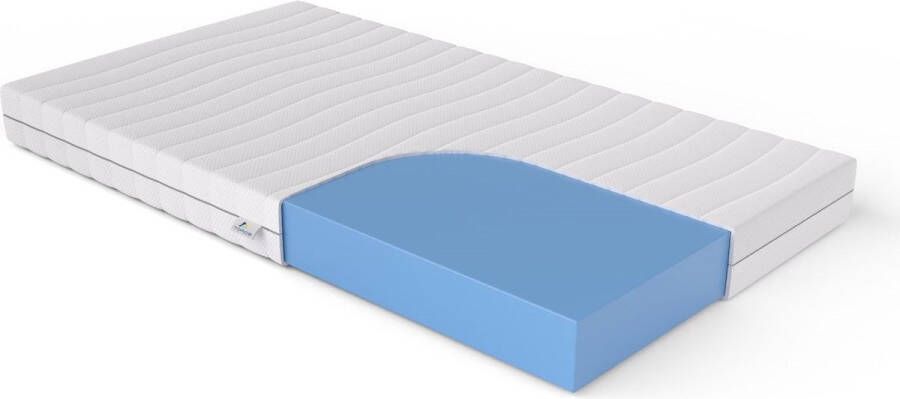 Toros Bedden Deluxe Topper Koudschuim 90x200 Hybride 12cm dik Organic Cotton Tijk Extra Ventilerend - Foto 2