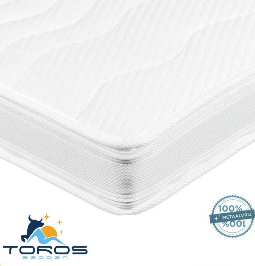 Toros Bedden Topdek Matras Topper Bamboo 3D NASA-Traagschuim-Topper 11cm dik 90x200 Topdekmatras