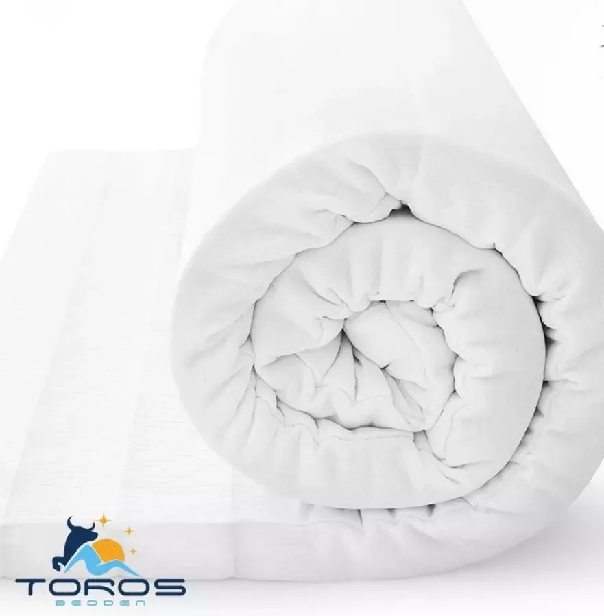 Toros Bedden Topmatras Cool Touch 120x200 Topper Matras HR Koudschuim Hybrid Topdekmatras 9cm Afritsbaar Wasbaar Tijk Orthopedisch Purschuim 4 Seizoens Topper Hotel XXXL Anti Bacterieel Gratis Retour - Foto 2