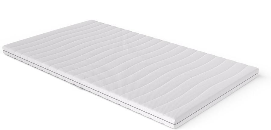 Toros Bedden Topmatras 140x210 Topper Matras HR Koudschuim -Bamboo Hybrid Topdekmatras 9cm Afritsbaar Wasbaar Tijk Orthopedisch Purschuim Anti-allergisch Topper Hotel XL Anti Bacterieel
