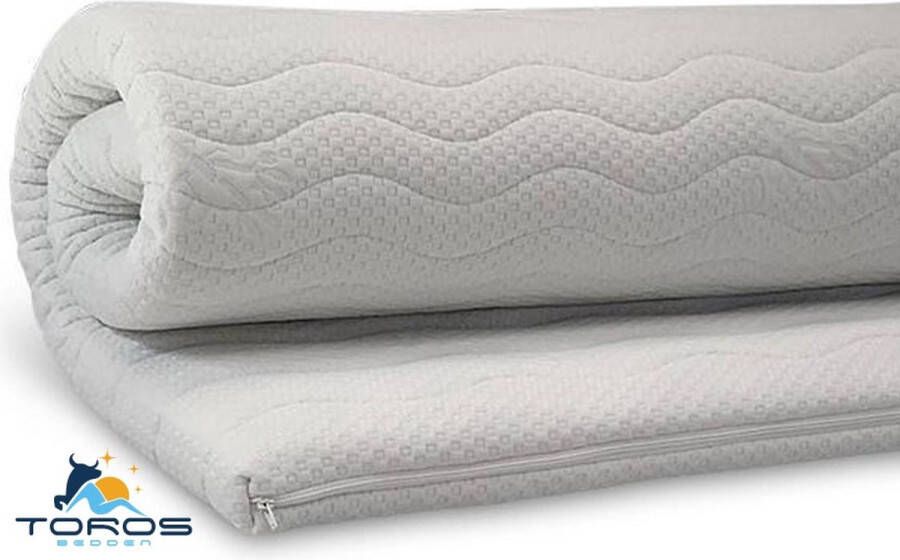 Toros Bedden.nl Toros Bedden Bamboo Topmatras Topper HR Topdekmatras 160x200x7 Koudschuim Deluxe