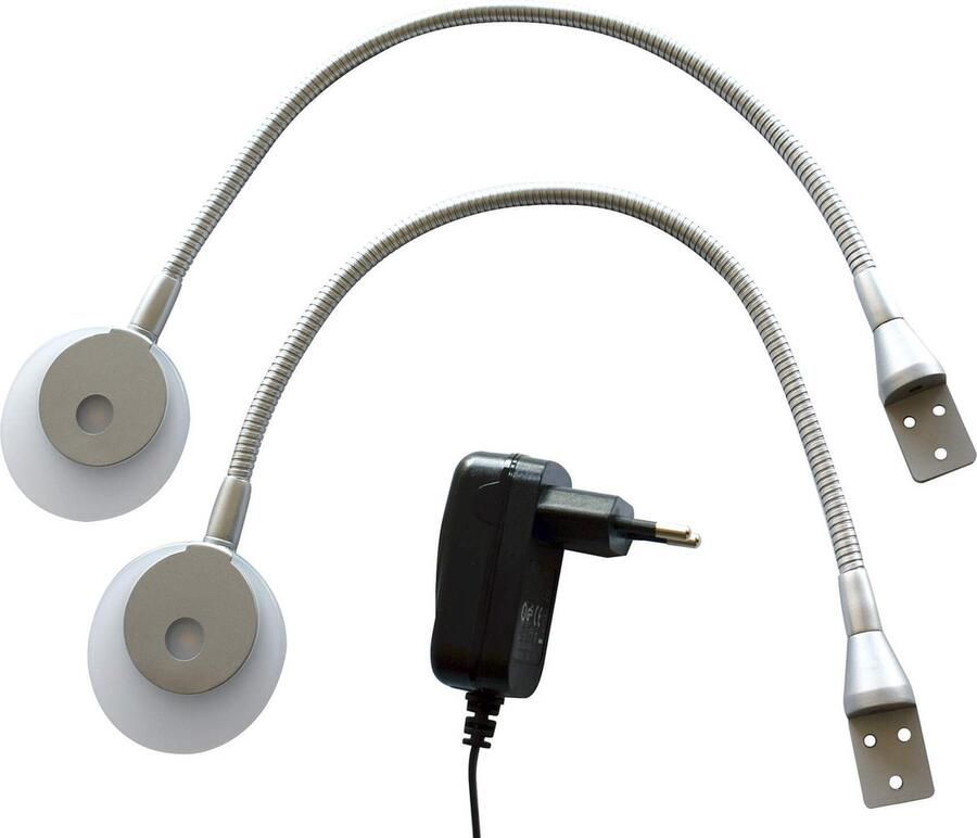 TotaalBED Leeslampjes Bed LED Bedlampjes Slaapkamer Leeslampje Boxspring Hoofdbord Bedlampje Zilver