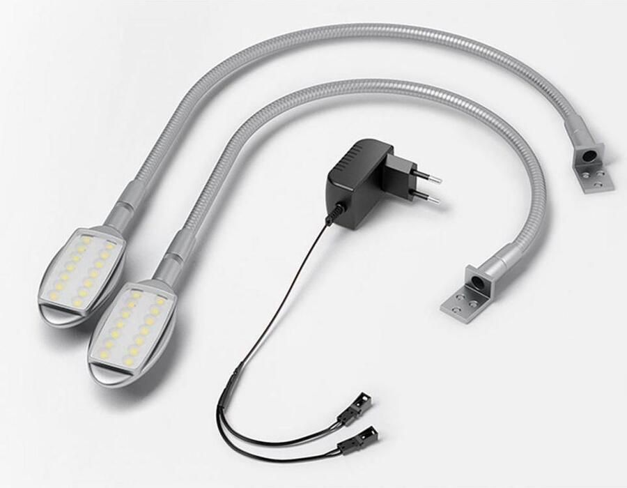 TotaalBED Leeslampjes LED Bedlampjes Slaapkamer Leeslampje Boxspring Hoofdbord Bedlampje Zilver