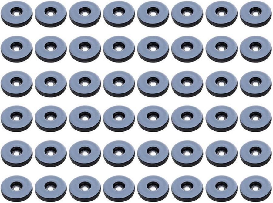 Tovbmup Meubelgeleider Teflongeleider Rond 19 mm diameter 48 stuks