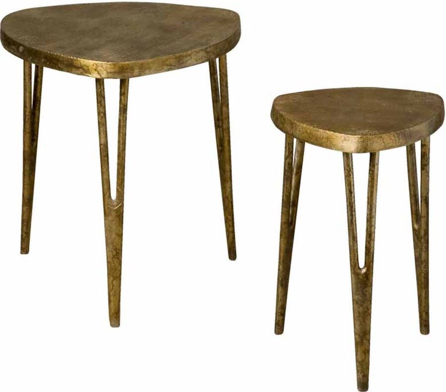 Tower Living Alu side 3 corner table set of 2