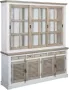 Tower Living amanda wandkast met 5 lades en 7 deurtjes grenenhout wit 200 x 50 x 220 (h) cm - Thumbnail 2