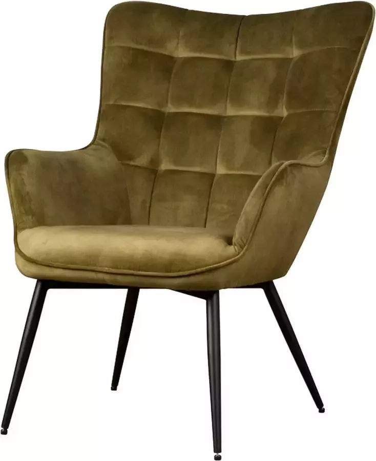 Tower Living badia fauteuil stof groen 71 x 81 x 93 (h) cm