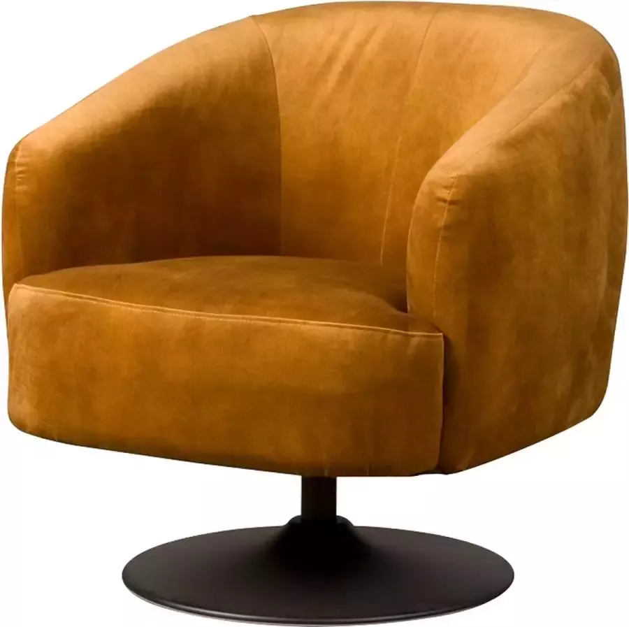 Tower Living | Barga Fauteuil | 100% polyester | Goud | 77 x 80 x 75