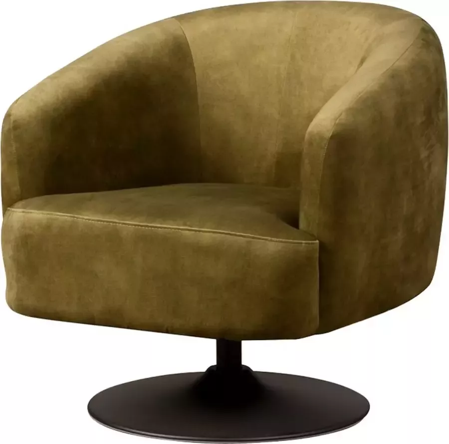 Tower Living | Barga Fauteuil | 100% polyester | Groen | 77 x 80 x 75