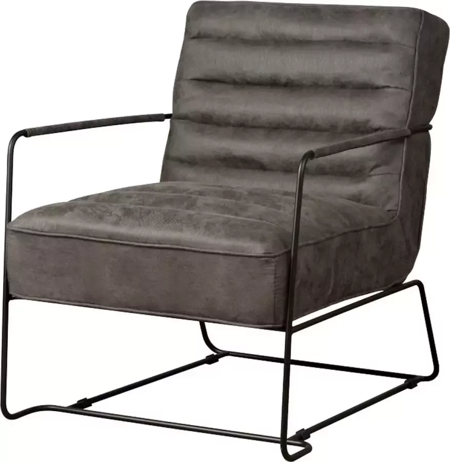 Tower Living | Bari Fauteuil | Stof | Antraciet | 66 x 85 x 78 (h) cm