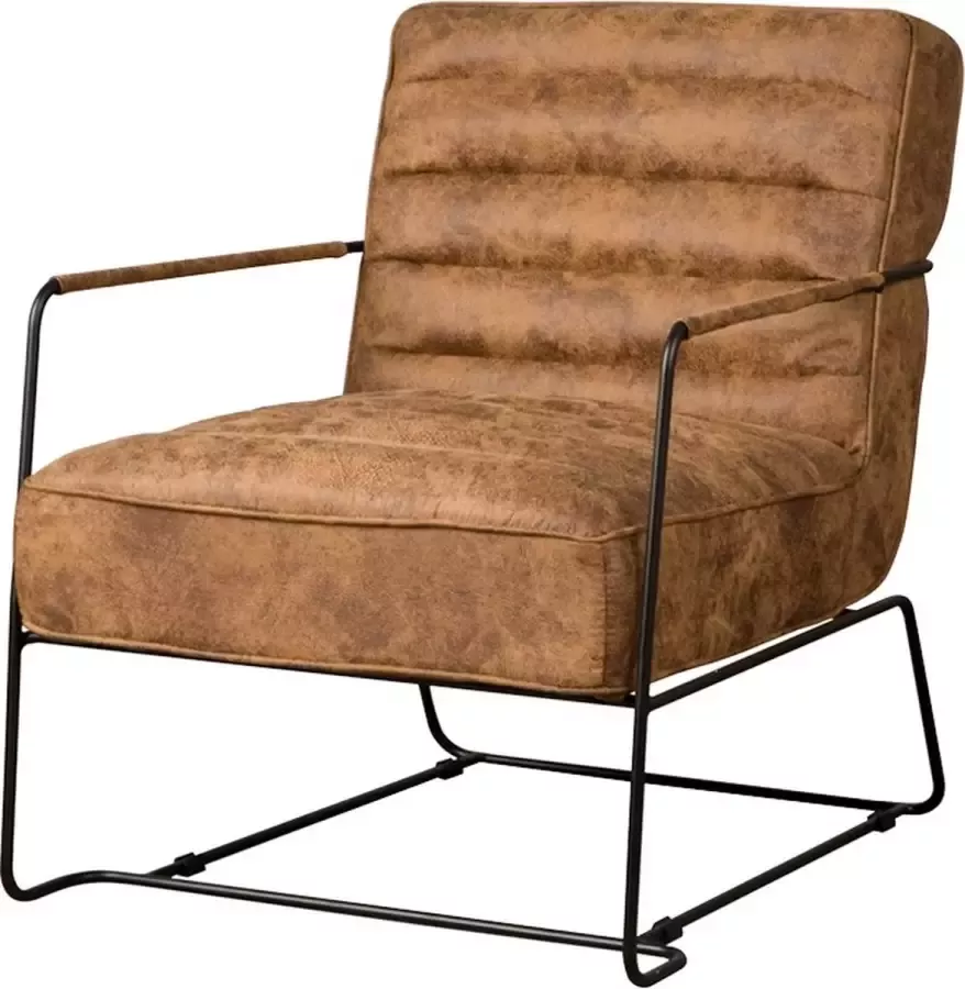 Tower Living bari fauteuil stof cognac 66 x 85 x 78 (h) cm
