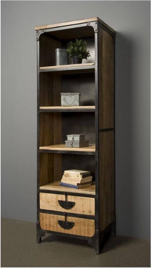Tower Living boekenkast Basto 60x40x190 cm mangohout