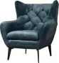 Tower Living | Bomba Fauteuil | 100% polyester | Blauw | 81 x 87 x 95 - Thumbnail 2