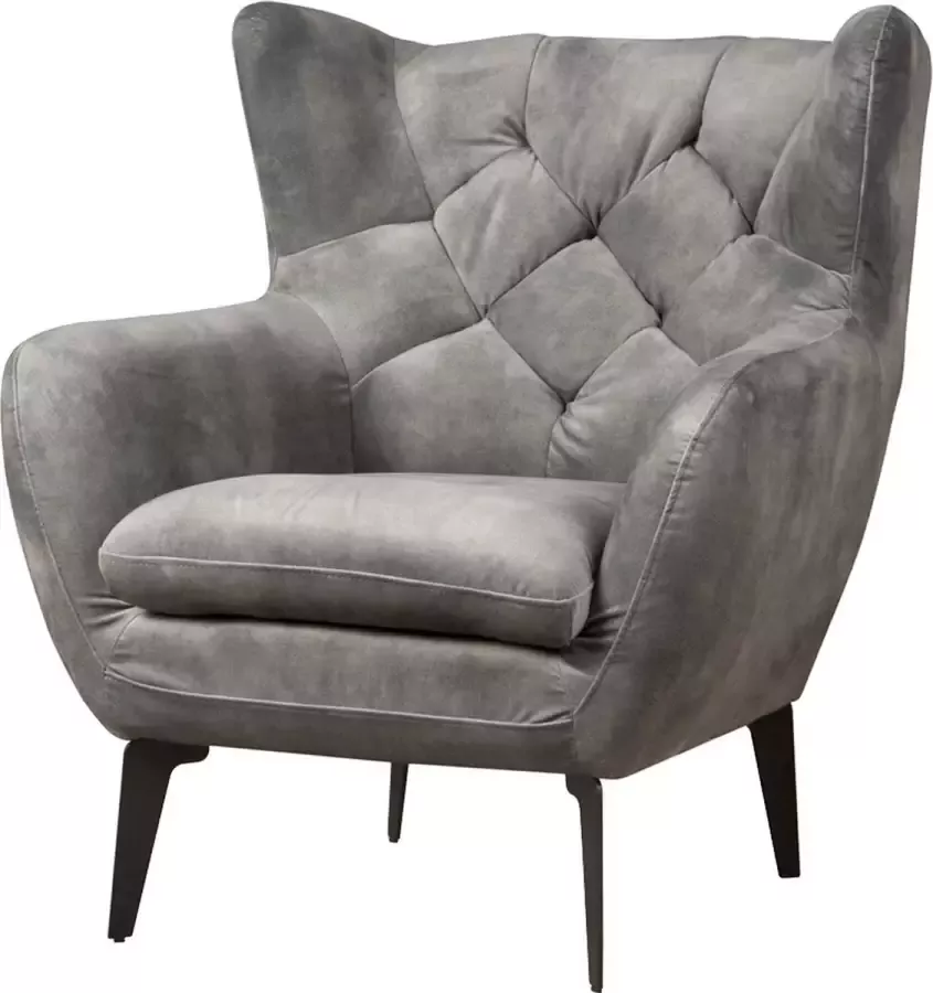 Tower Living | Bomba Fauteuil | 100% polyester | Grijs | 81 x 87 x 95 - Foto 1