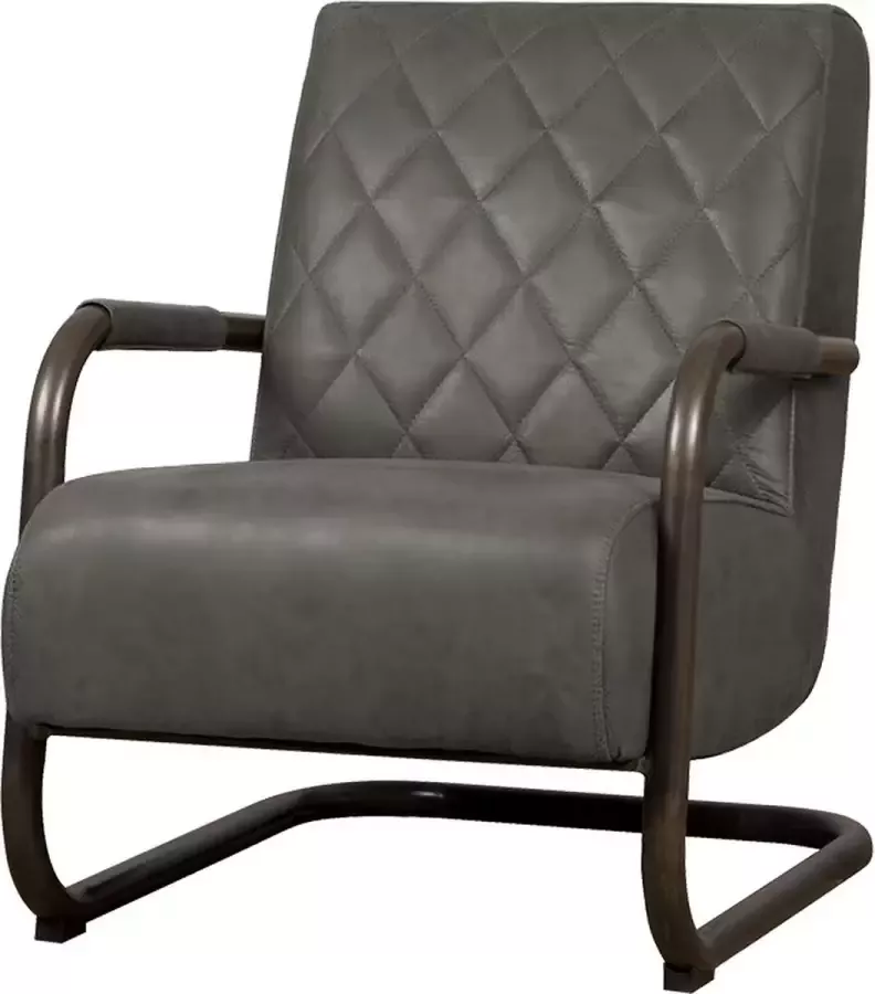 Tower Living civo fauteuil stof antraciet 65 x 86 x 83 (h) cm