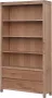 Tower Living corona boekenkast met 2 lades teakhout bruin 120 x 35 x 210 (h) cm - Thumbnail 2