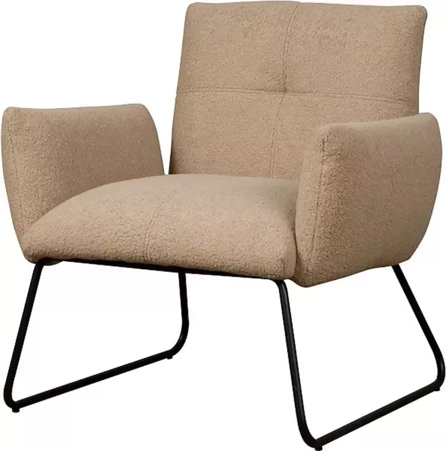 Tower Living dante fauteuil 100% polyester lichtbruin 78 x 76 x 75 (h) cm