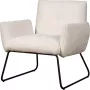 Tower Living | Dante Fauteuil | 100% polyester | Wit | 78 x 76 x 75 - Thumbnail 2