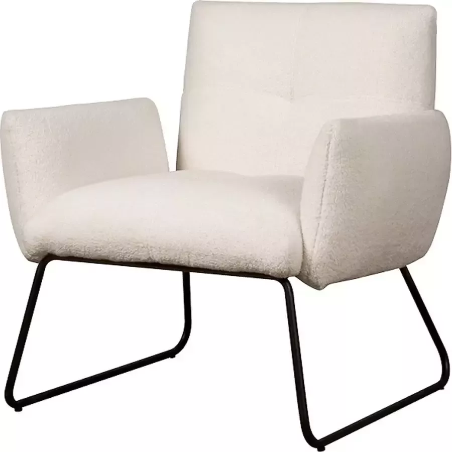 Tower Living | Dante Fauteuil | 100% polyester | Wit | 78 x 76 x 75