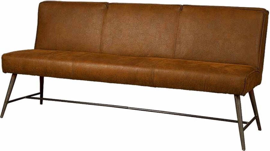 Tower Living Eetkamerbank Belmonte Cognac 185 cm Stof