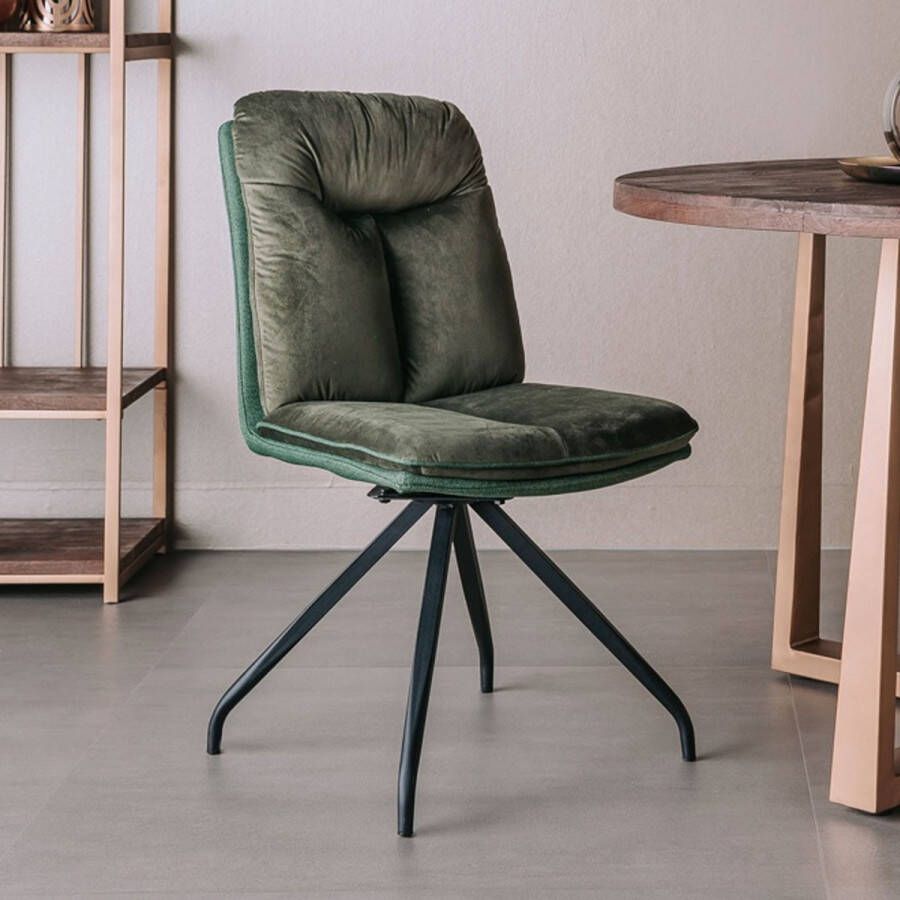 Tower Living Eetkamerstoel Rota Groen